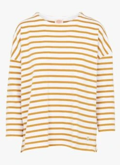 Armor-Lux HERITAGE - Orange Oversized Organic Cotton Breton Top -Morganmai Store 4190026