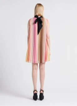 Scotch And Soda Multicolored Pleated V-neck Dress -Morganmai Store 4209492