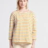 Armor-Lux HERITAGE - Orange Oversized Organic Cotton Breton Top