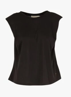 LA PETITE ETOILE CALIX - Black Round-neck T-shirt