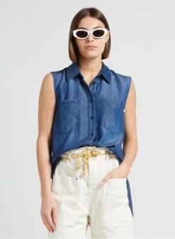 Please Fluid Shirt With Classic Collar