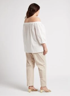 PERSONA BALDO - White Embroidered Cotton Tunic -Morganmai Store 4236641