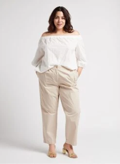 PERSONA BALDO - White Embroidered Cotton Tunic -Morganmai Store 4236642