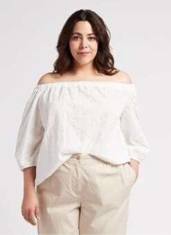 PERSONA BALDO - White Embroidered Cotton Tunic