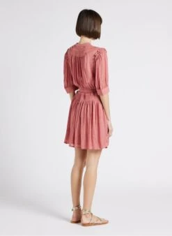 BERENICE RAPA - Orange SHORT HENLEY DRESS -Morganmai Store 4244512